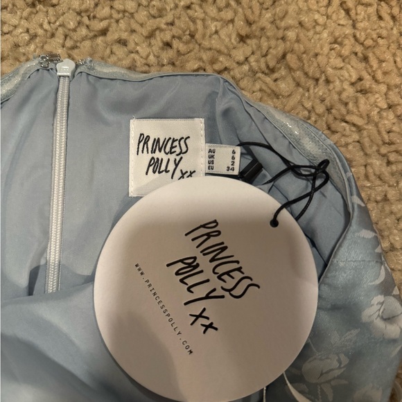 NWT Princess Polly Light Blue Floral Mini Dress SIZE 2 and 4 - Picture 4 of 5